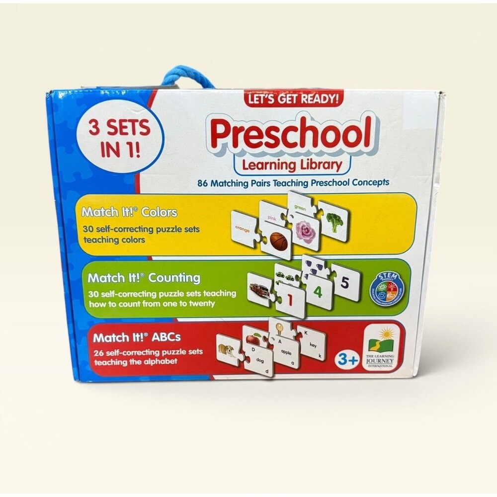 The Learning Journey Preschool Learning Library Match It! 3-in-1 Games